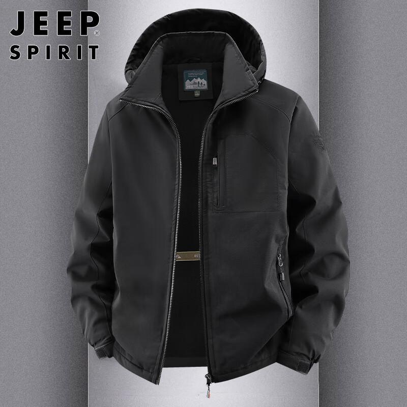 JEEP SPIRIT Men's Hooded Casual Jacket