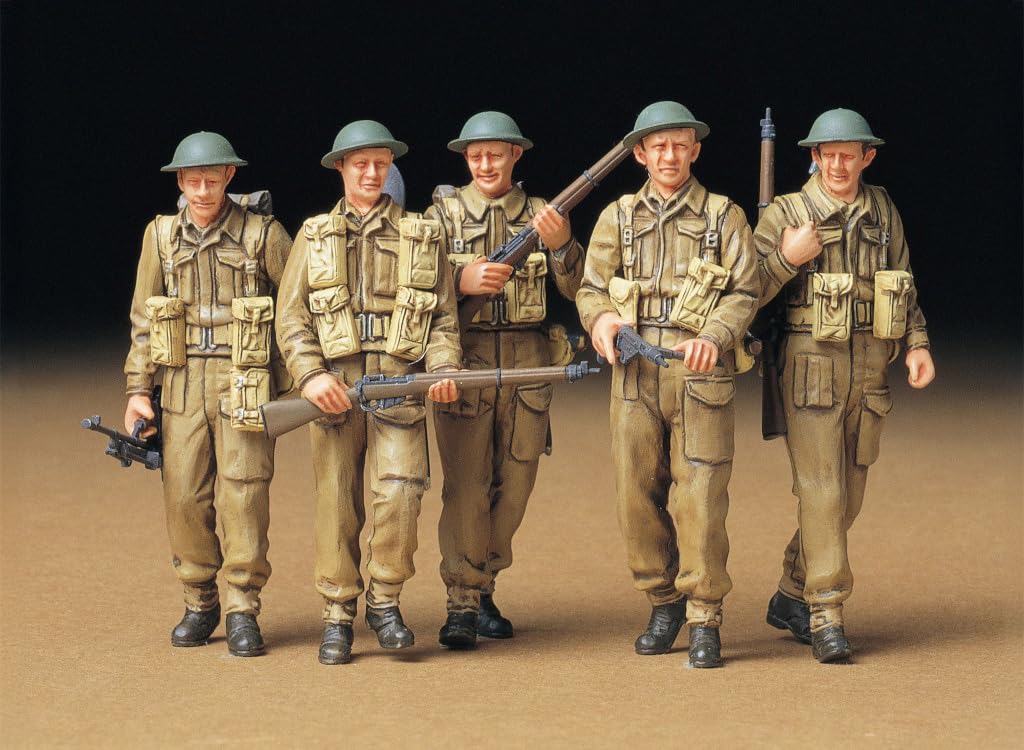 Tamiya 1/35 Military Miniature Series No. 221 British Army Infantry Patrol Set Plastic Model 35223