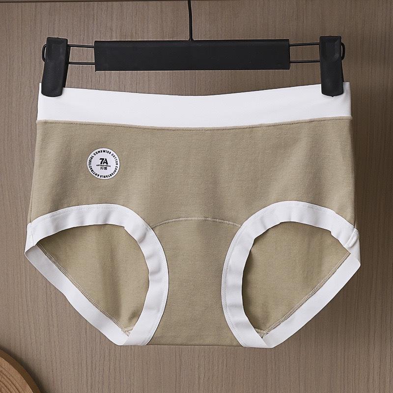 A-Grade Antibacterial Pure Cotton Women's Mid-Waist Briefs - Bare Feel & Extended Crotch