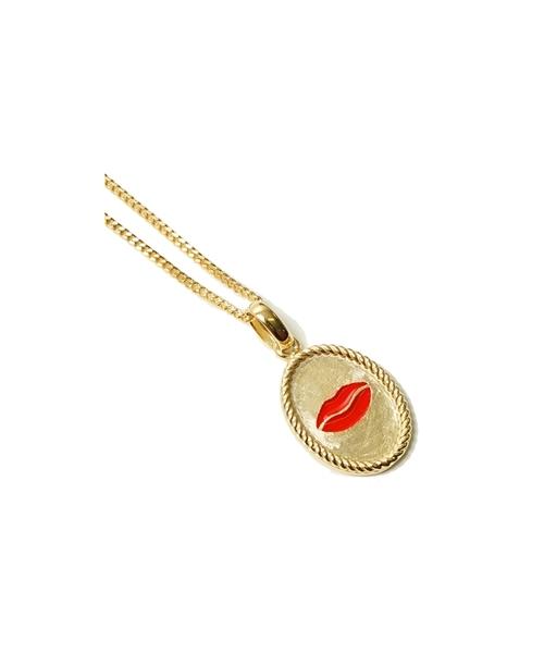 Bonbeau Antique Lip Necklace