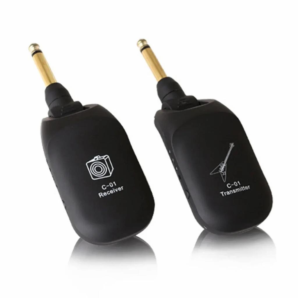 Guitar Wireless System Audio Transmitter Receiver C01 Pickup USB Rechargeable Wireless System for Electric Guitar Bass Violin