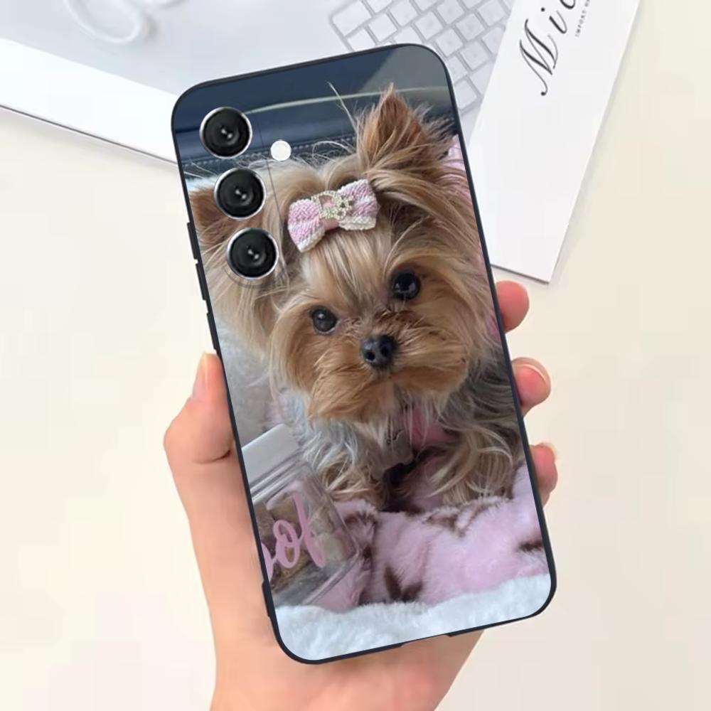 Yorkshire Terrier Dog Phone Case For Samsung Galaxy A13,A21s,A22,A31,A32,A52,A53,A71,A80,Soft Black Shell