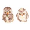 2 Pièces Ornement Hibou en Résine Décoration de Bureau Mignon Figurines Hibou Coquille d'Œuf Ornement Décoration de Table pour