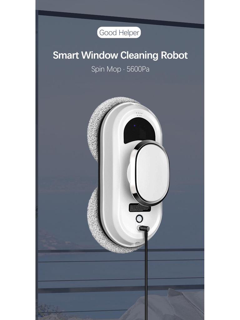 Vollautomatischer Fenstereinigungsroboter mit hoher Saugkraft und Absturzsicherung