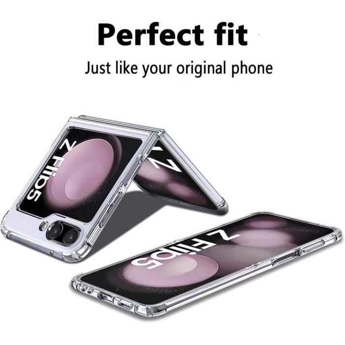 Coque de protection - BOOLING - Samsung Galaxy Z Flip 5 - Antichoc - Anti-rayures - Slim Transparent
