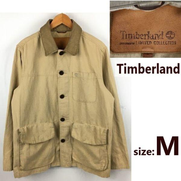 90s-00s Vintage Timberland coverall mountain coat men M brown jacket(USED)