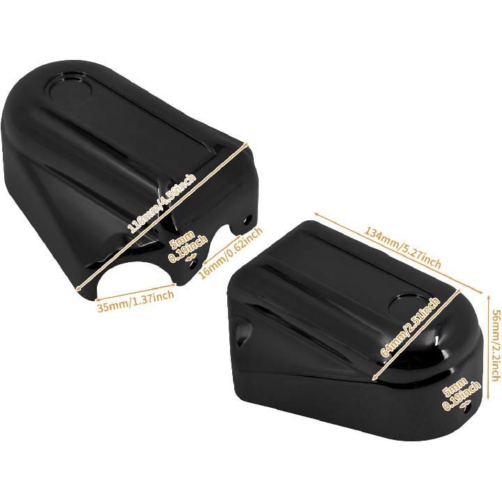 Motorcycle Rear Axle Nut Covers Cap Fit for Harley Softail Slim FLS Deluxe FLSTN FXSTB 2008-2017 Black