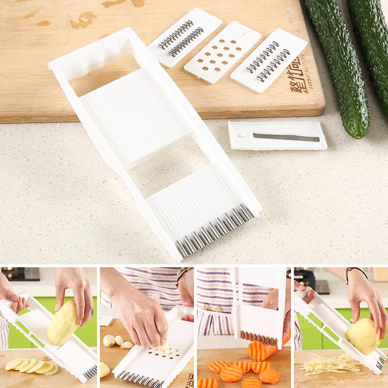 Carrot Grater Multi-functional Vegetable Cutting Fruit Wire Planer Handheld Peelers Potato Grater Slicer Masher Kitchen Tools