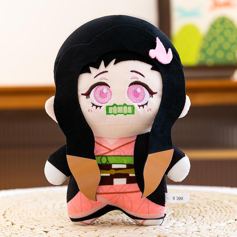 Large Sitting Pose Demon Slayer Plush Dolls - Tanjiro, Nezuko, Inosuke Gift