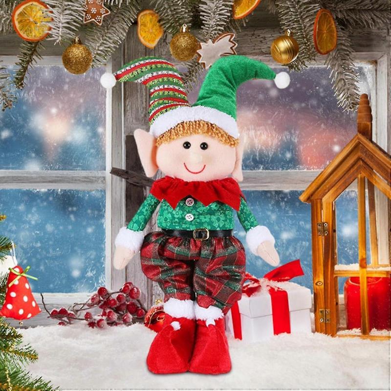 Julleksaksdockor, Julfigur, Söta Inomhus Skrivbordsjulfigurer, Mini Juldockor Dekoration, Pojke