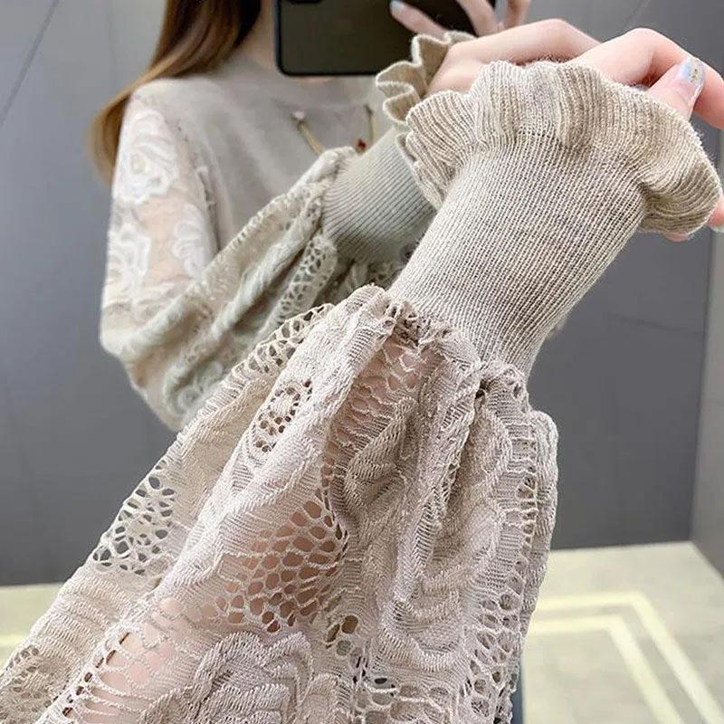 Sweater for Women Autumn Winter  Pullover Warm  Stretchy Long Sleeve Oversize Jumper Tops