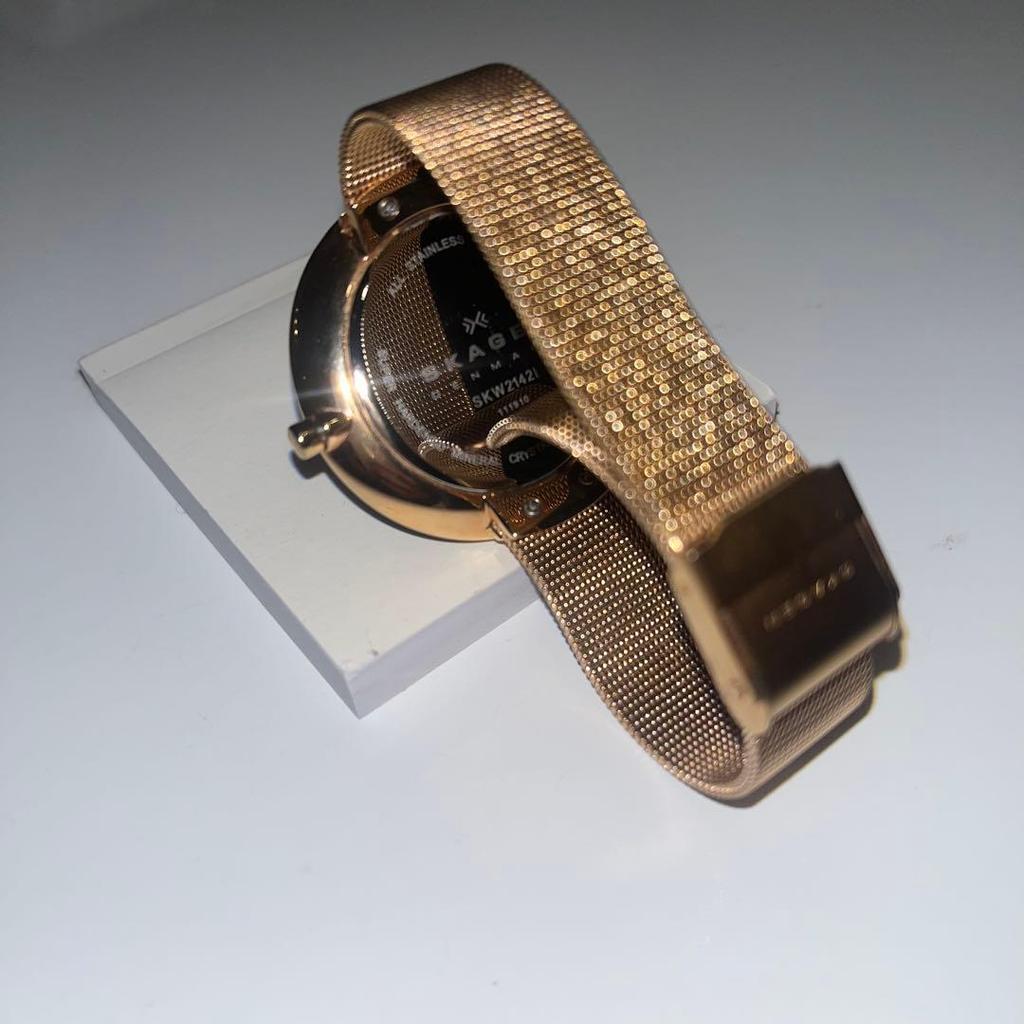 Used SKAGEN Watch Rose Gold No Battery