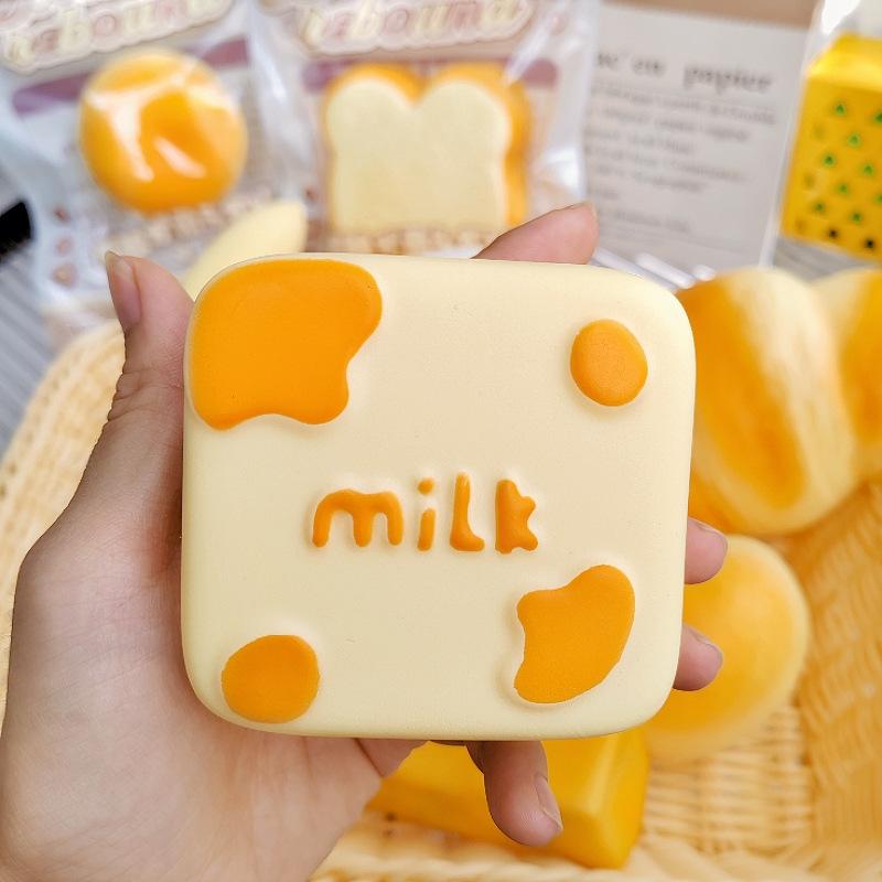 Simulated bread soft and slow-rebounding toy stress relief gadget, "Squeezzy Joy", a cute stress-reducing toy.