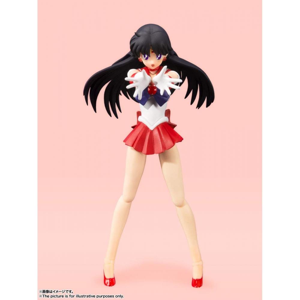 SHFiguarts Sailor Moon Sailor Mars - Barevná edice animace- (Verze pro další prodej) Cca. Pohyblivá figurka 140mm PVC&ABS lakovaná
