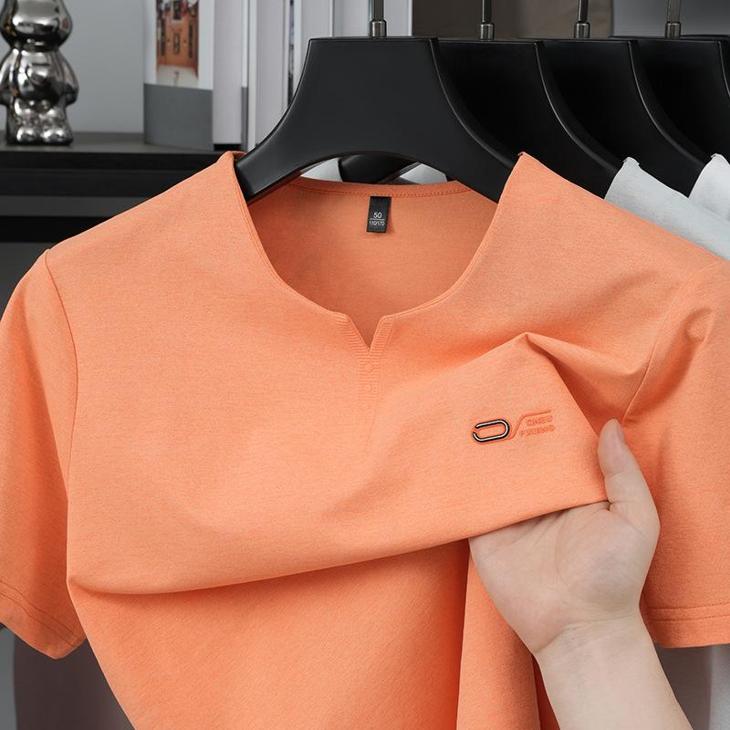 Short Sleeve Top Casual Men s Crew Neck Short Sleeve T-Shirt Fashion Minimalist Short Sleeve M