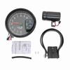 5 Inch Tachometer Gauge Black 7 Colors Backlight with Shift Light Peak Sound LED Flash When RPM Warning