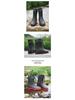 Black Long Tube Waterproof Rubber Rain Boots - Wear-Resistant Outdoor Summer Shoes