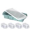 Food Freezer Molds Silicone Portion Freezing Trays 4-Cavity Kitchen Container Hot Days Tool for Wine Champagne Restaurant