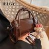 IELGY Autumn Winter Fashion Retro Small Square Bag All-Match Crossbody