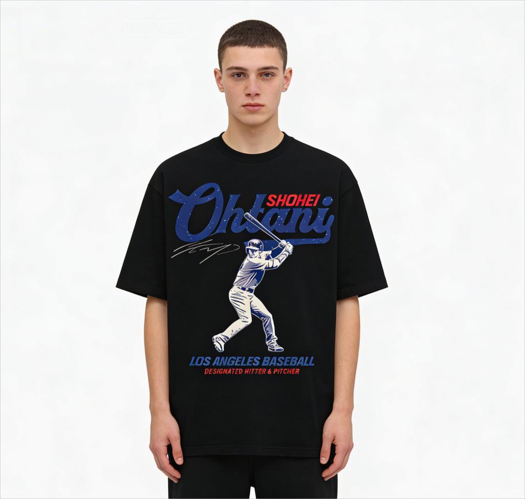 Masahiro Ohtani Baseball Star High Street Tshirt 2026 SpringSummer Adult roundneck pure cotton breathable casual streetwear
