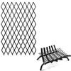 Wood Stove Grate Steel Fireplaces Grills Heavy Duty  Grate Mesh Heat Resistant  Holder Fire Grates Easy To Use