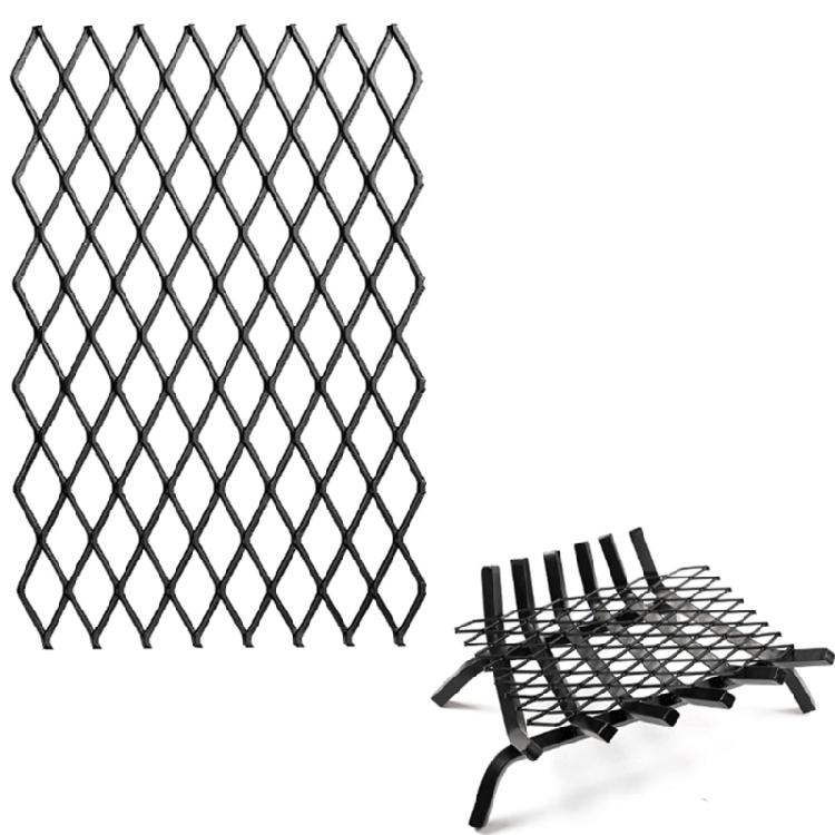 Wood Stove Grate Steel Fireplaces Grills Heavy Duty Grate Mesh Heat Resistant Holder Fire Grates Easy To Use