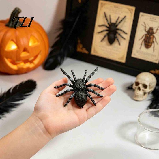 Decoratieve Terrarium Accessoires Realistische Spinnenbeeldje, Levensgetrouwe Nep Tarantula Figuur, Plastic Dier Kinderverjaardagscadeaus Model voor