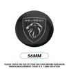 4 ks 56mm Samolepky na středové krytky kol auta Příslušenství Pro Peugeot 208 3008 308 207 107 508 607 106 406 407 E-308 GT 301