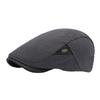 Unisex Warm Wool Blend Flat Cap, Fleece-Lined Vintage Newsboy Beret Hat for Men and Women