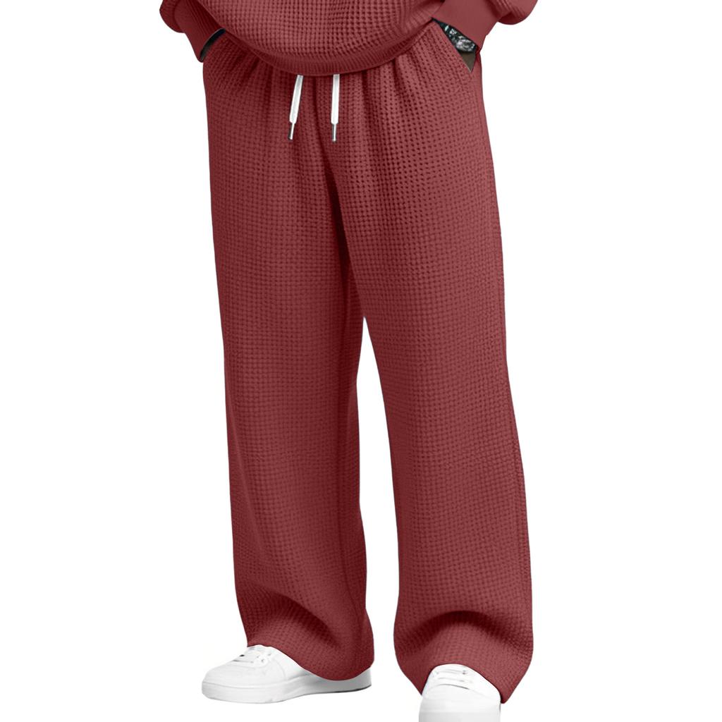 Men's Casual Pants | Relaxed Fit, Elastic Waist With Drawstring For Daily Wear