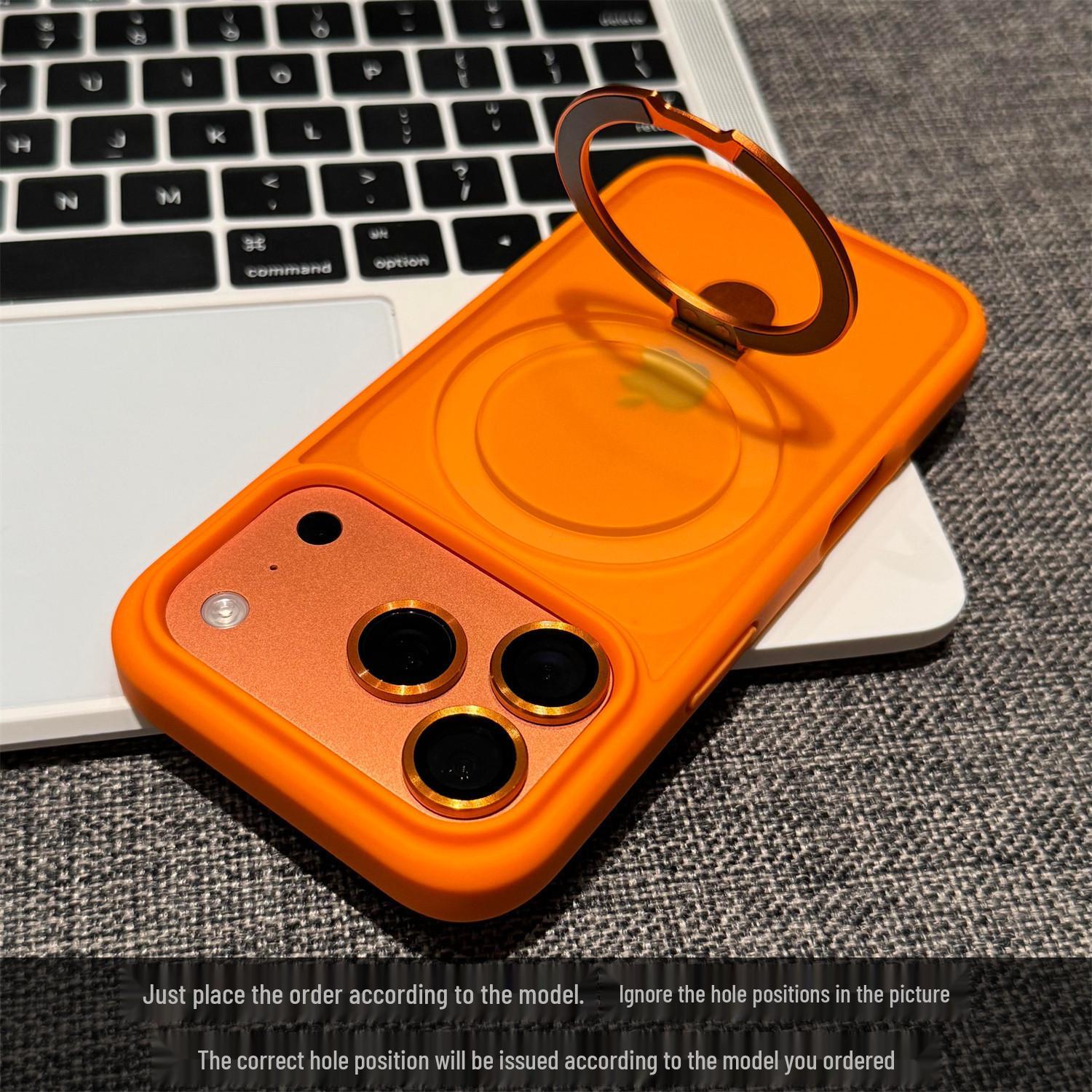 Magnetic Frosted Case for iPhone 17 Pro Max with Lens Protector & Bracket iPhone 12