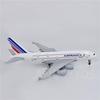 Room Decor 20cm A380 Miniature Plane Metal 1/400 Scale Air France Airlines Aircraft Alloy Model Diecast Aviation Collectible