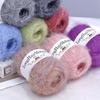 4 pièces/100g/set Fil Mohair Alpaga Pulls Tricotés Main Chapeaux Écharpes Châles Gants Chaussettes DIY Fil Doux Confortable Respectueux de la Peau