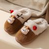 New winter warm cherry bear cotton slippers indoor home non-slip warm fluff drag cute cartoon