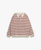 PINK PINEAPPLE Ppa Stripe Collar Knit_Oatmeal