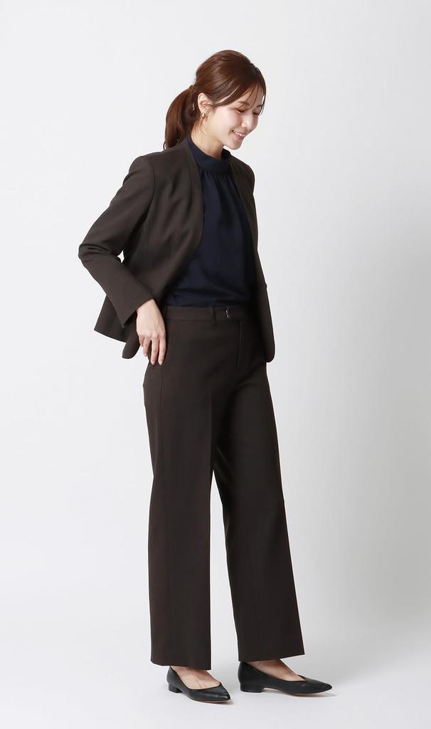 High-neck Bowtie Blouse [2-way] [long Sleeves]