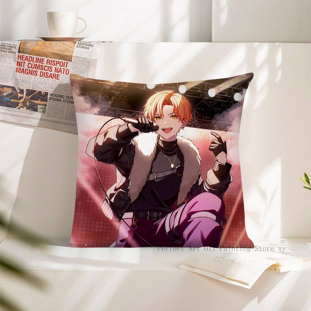 Anime Akito Shinonome Pillow Case Fashion Square Pillowcase Bedroom Sofa Room Ins Decoration Leisure