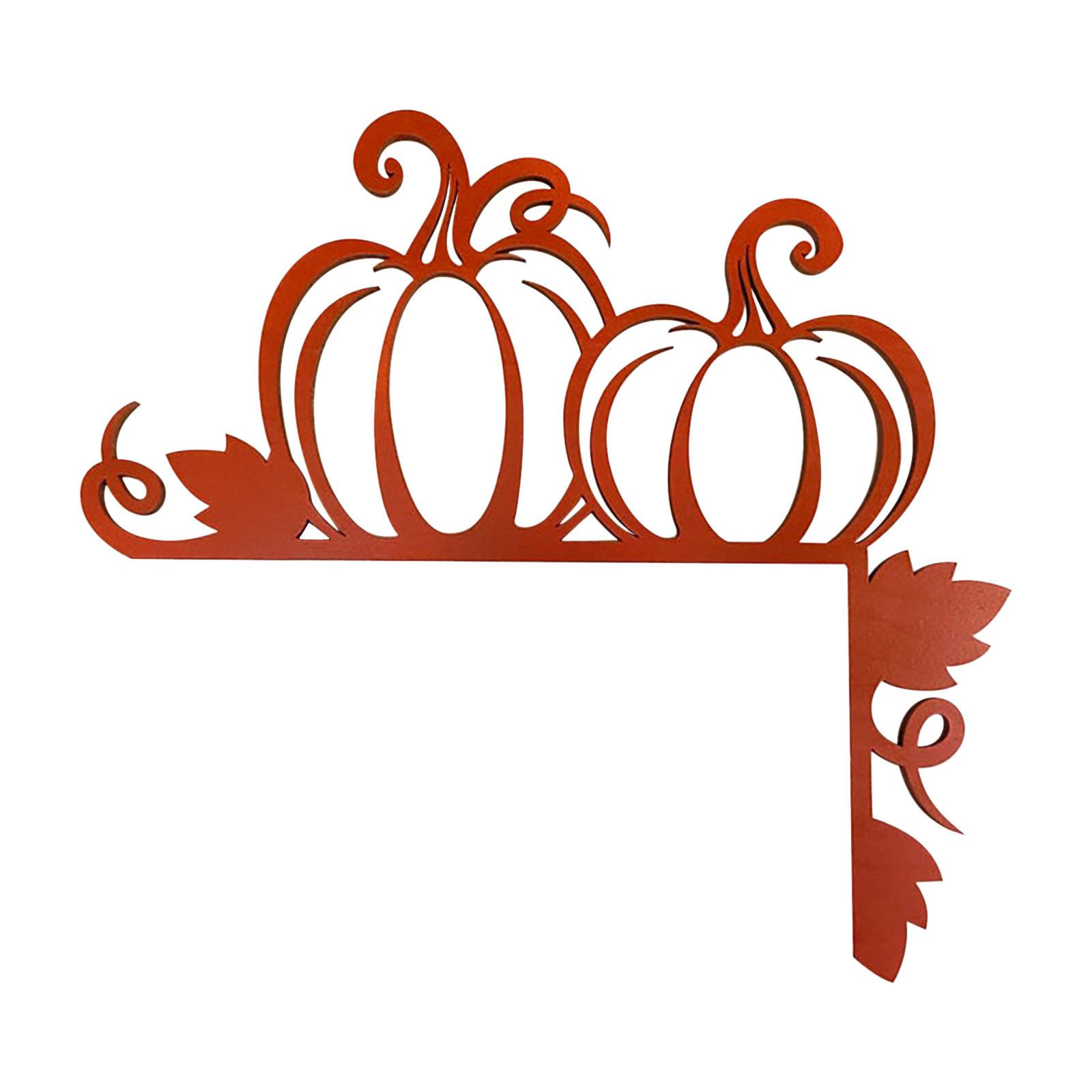 

Украшение угла дверного знака на Хэллоуин, украшения для деревянной дверной рамы, тема Хэллоуина: ведьма / тыквы / дверная рама, подходит для двери и окна One Size