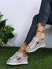 New Women's Roman Wedge Sandals with Peep Toe and Thick Sole