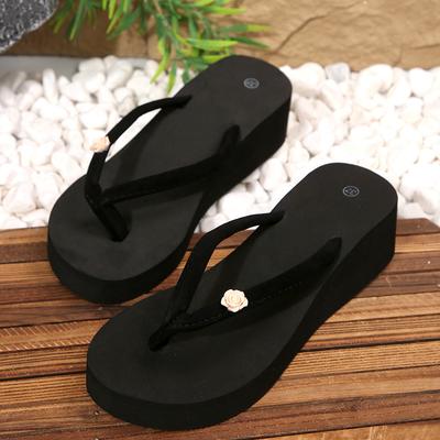 Moda Estiva Donna Zeppa Infradito Moda Suola Spessa Sandali Casual Spiaggia Vacanza Pantofole