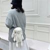 Chain Strap Plush Shoulder Bag Long Ear Rabbit Plush Bags Crossbody Bag  Children's Bag