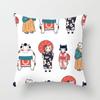 New Style of Lucky Cat Series Pillowcases, Home Office Sofa Pillow Cushion Covers, Seats