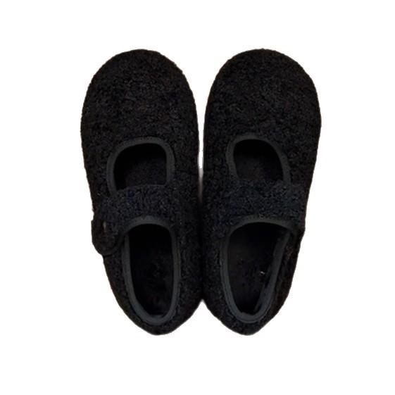 Klittenband grijze pluizige schoenen voor dames winterkleding nieuwe fluwelen enkele schoenen warme katoenen schoenen platte Mary Jane Doudou schoenen