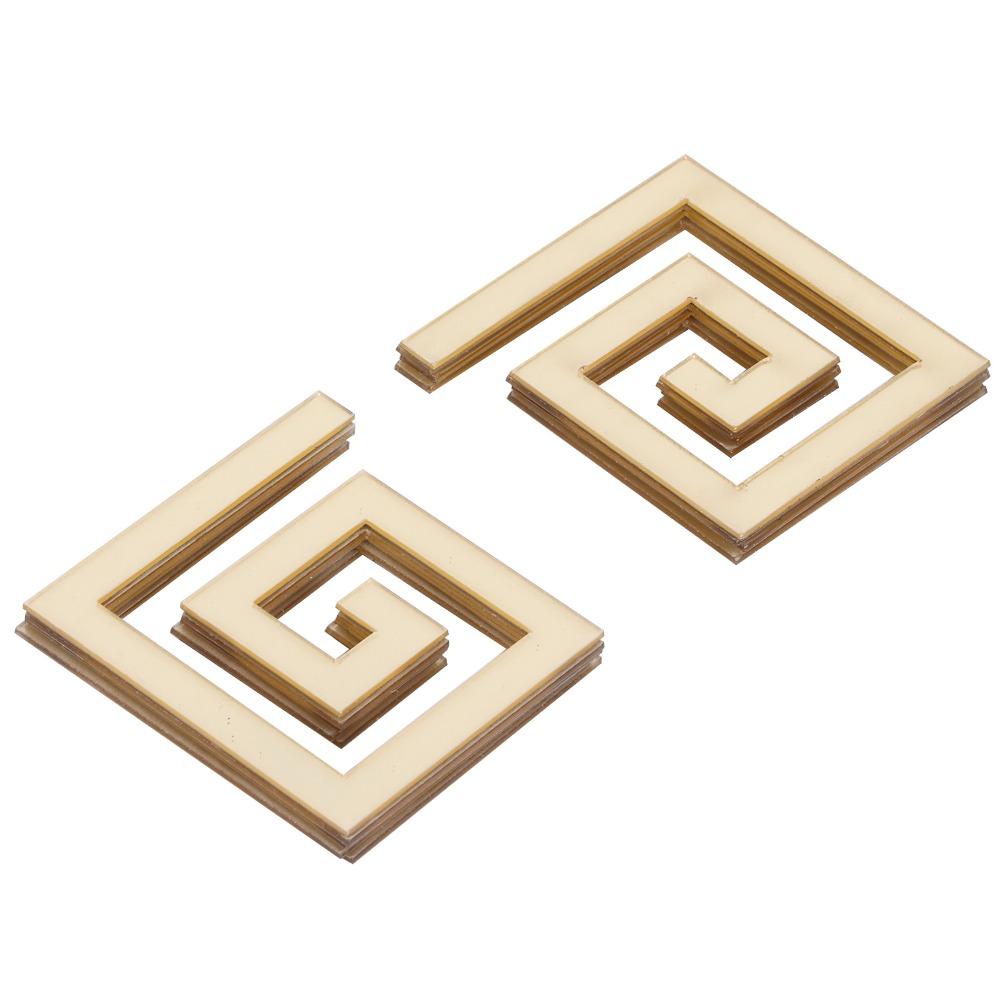 10Pcs 3D Acrylic Wall Decor Acrylic 3D Wall Sticker Stylish Mirror Wall Sticker  DIY Decoration