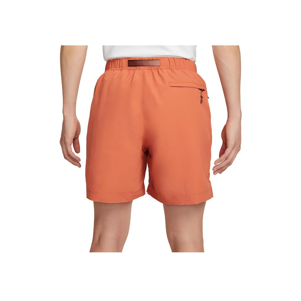Nike Loose Elastic Solid Color Casual Shorts Men Bottoms Orange CZ6704-872
