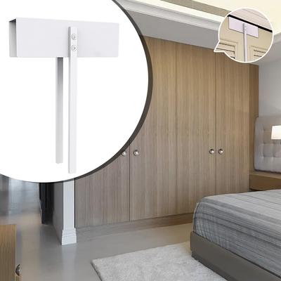 Convenient Sliding Door Lock for Double Doors Suitable for Various Thicknesses No Need for Drilling or Installation