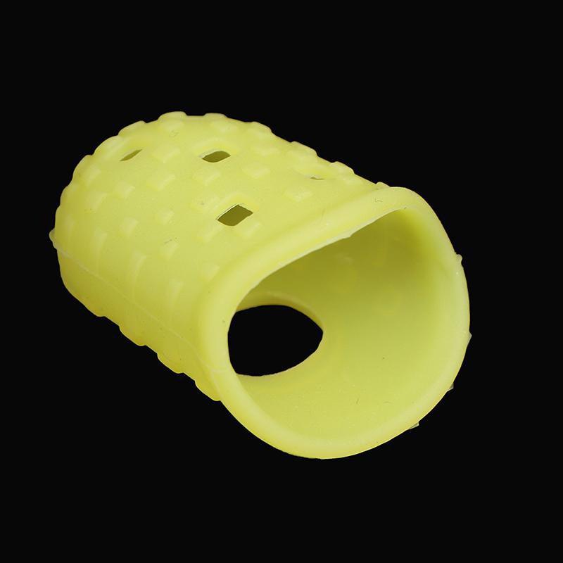 4 Pcs Silicone Non-Slip Finger Guards Guitar Fingertip Protector Finger Stall