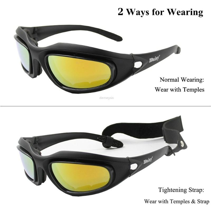 For Daisy Tactical Polarized Glasses Outdoor Sport Goggles Sunglasses with 4 Lens Original Box Men Shooting Hiking Eyewear Gafas