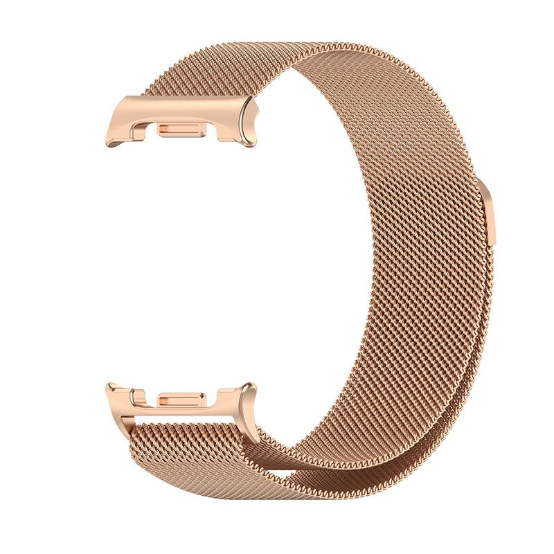 Edelstahl Mailänder Armband für Samsung Galaxy Watch 8 40mm 44mm Metall Magnetisch Mailänder für Galaxy Watch 8 Classic 46mm Armband Smartwatch Band Galaxy Watch 8 44MM rose gold