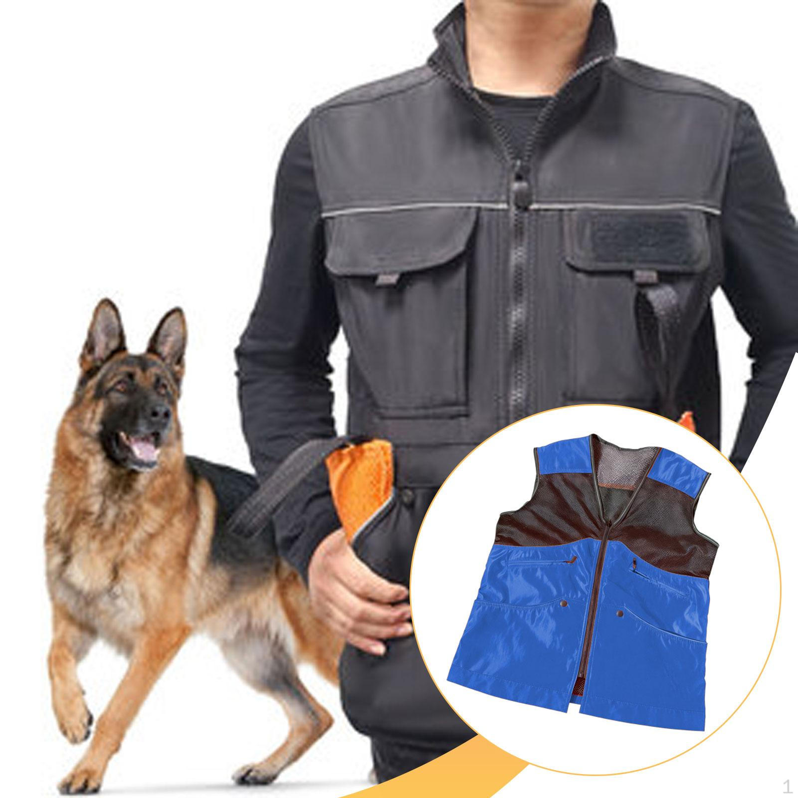 Suņu audzētāja apmācības veste ar daudzām